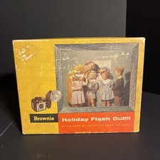 Vintage Kodak Brownie Holiday Flash Model 183-L In Box With Bulbs