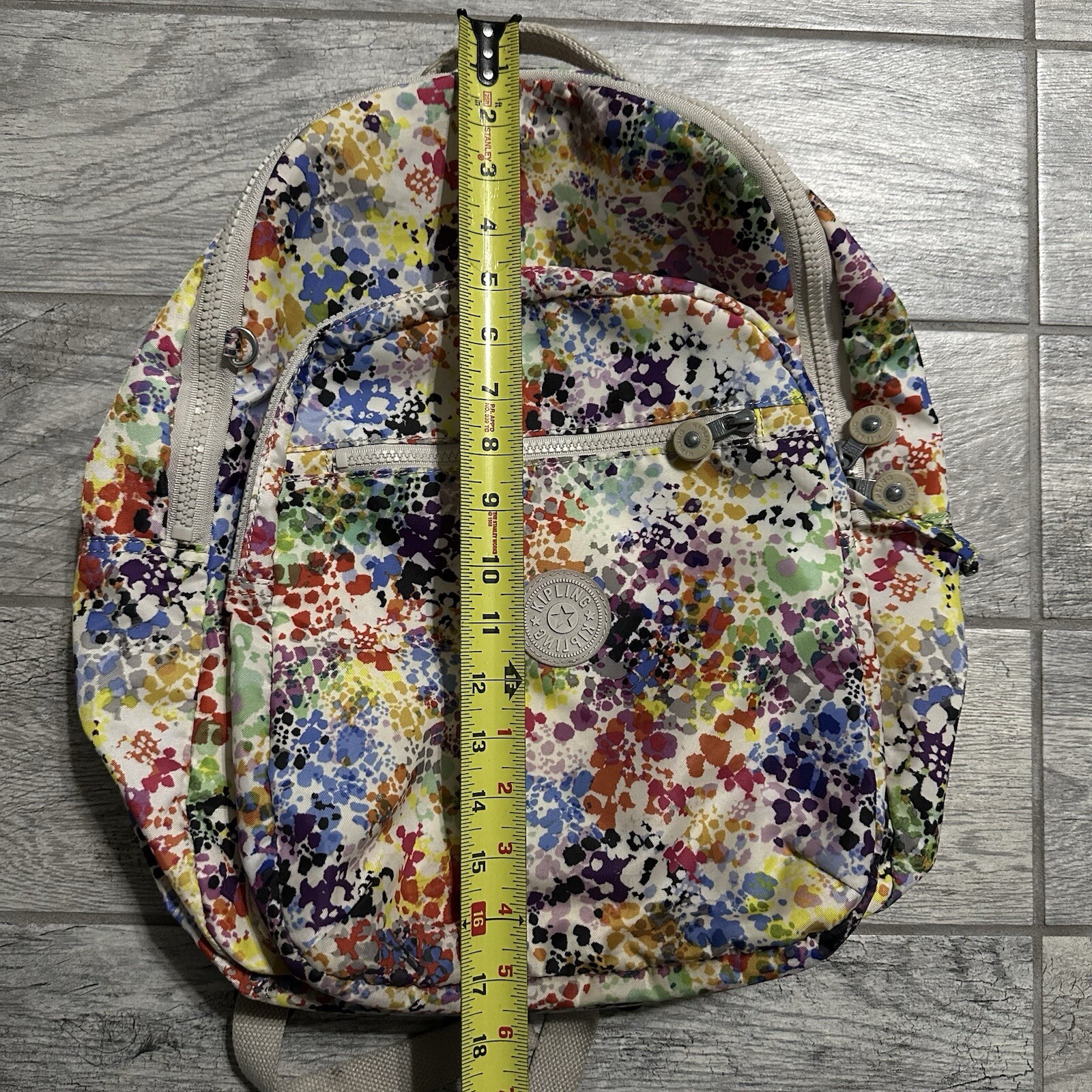 Kipling Hiker, Hal Expandable Backpack Colorful T… - image 12