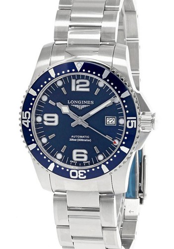 Longines HydroConquest Auto 39mm Blue Dial Men's Watch L3.741.4.96.6