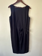 Premise Little Black Dress Women 12 Faux Bow Business Formal Lined Zip