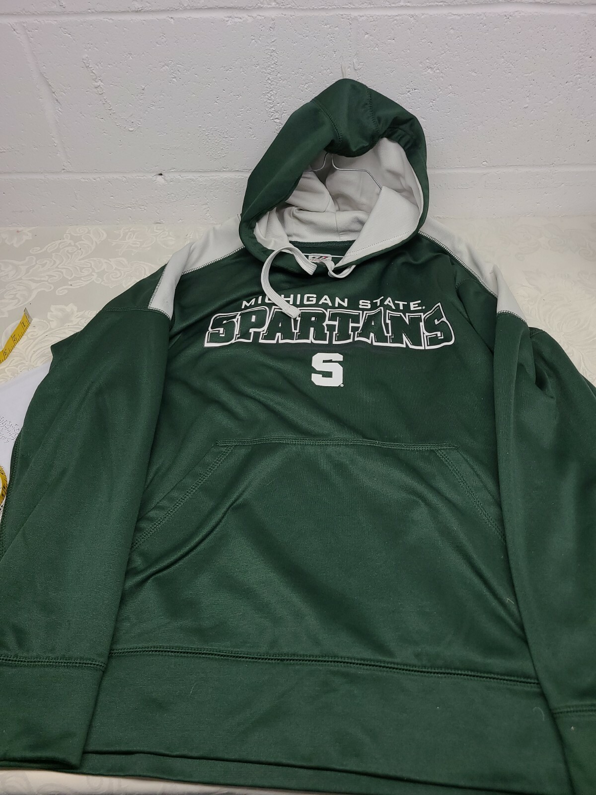 Msu Hooded Sweatshirt Spartan Green Sz Large Michigan State J Merica Ebay