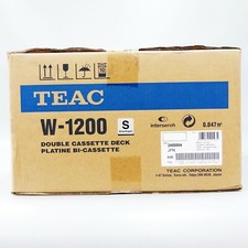 TEAC Double Cassette Deck W-1200 Silver 100V High Quality Sound Japan NEW