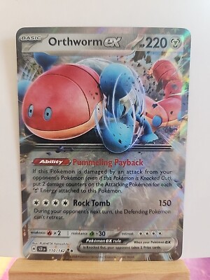 Orthworm ex 110/142 Double Rare Pokemon Stellar Crown SV7 NM | eBay