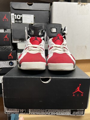 Nike Air Jordan 6 Retro Carmine 2014 384664-160 Size 10.5 Used W. Original Box