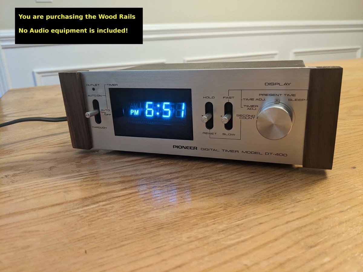 Black Walnut Rails. Fits Pioneer DT-400 Digital Timer | eBay