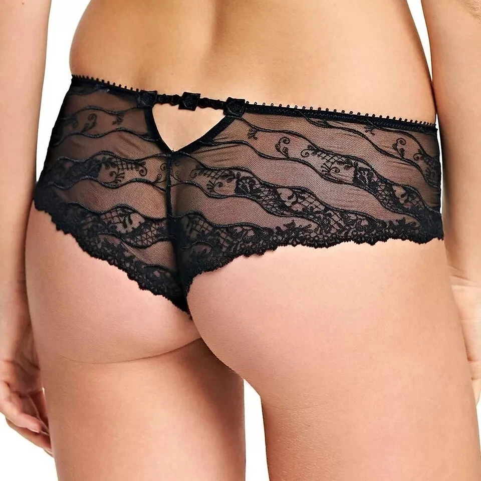 Calzoncillo corto Wacoal Eclat talla S 10 12 Café Au Lait beige encaje bragas 117006 Foto 4 de 4