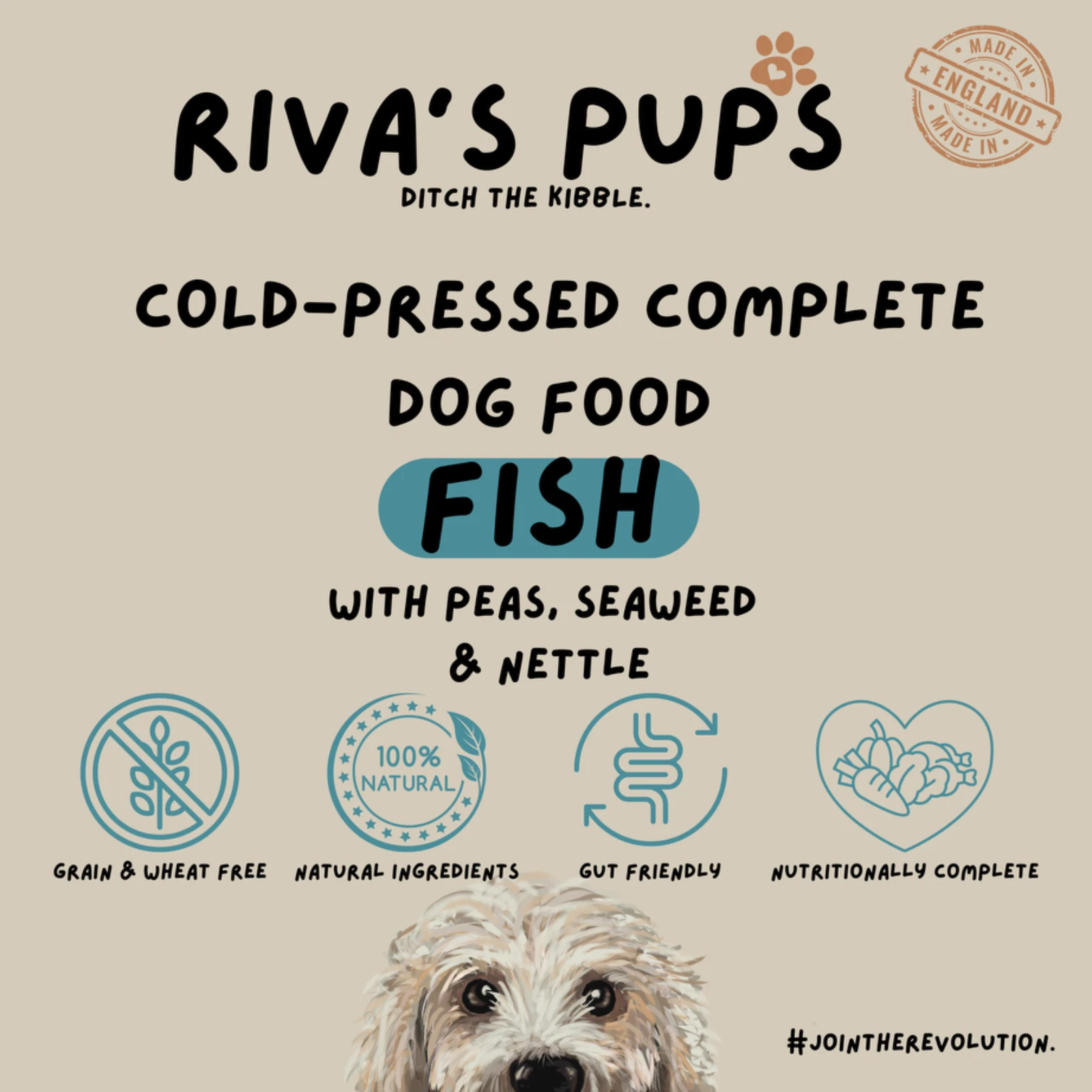 Ocean Fish- Grain & Wheat Free- Cold-Pressed Dog Food - 5kg