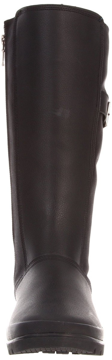 botas negras media caña mujer