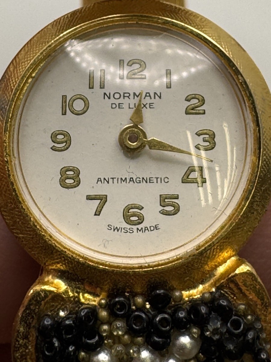 Vintage Norman De Luxe Bracelet Watch (NEEDS WORK) | eBay display picture 1