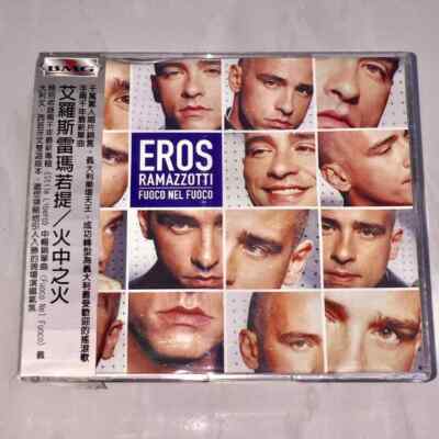 Eros Ramazzotti 2000 Fuoco Nel Fuoco Taiwan OBI 3 Track CD Single Favola (Live)
