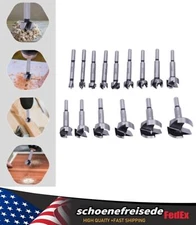 15PCS Professional Wood Forstner Drill Bit Set Metric 10-50mm High Carbon Steel