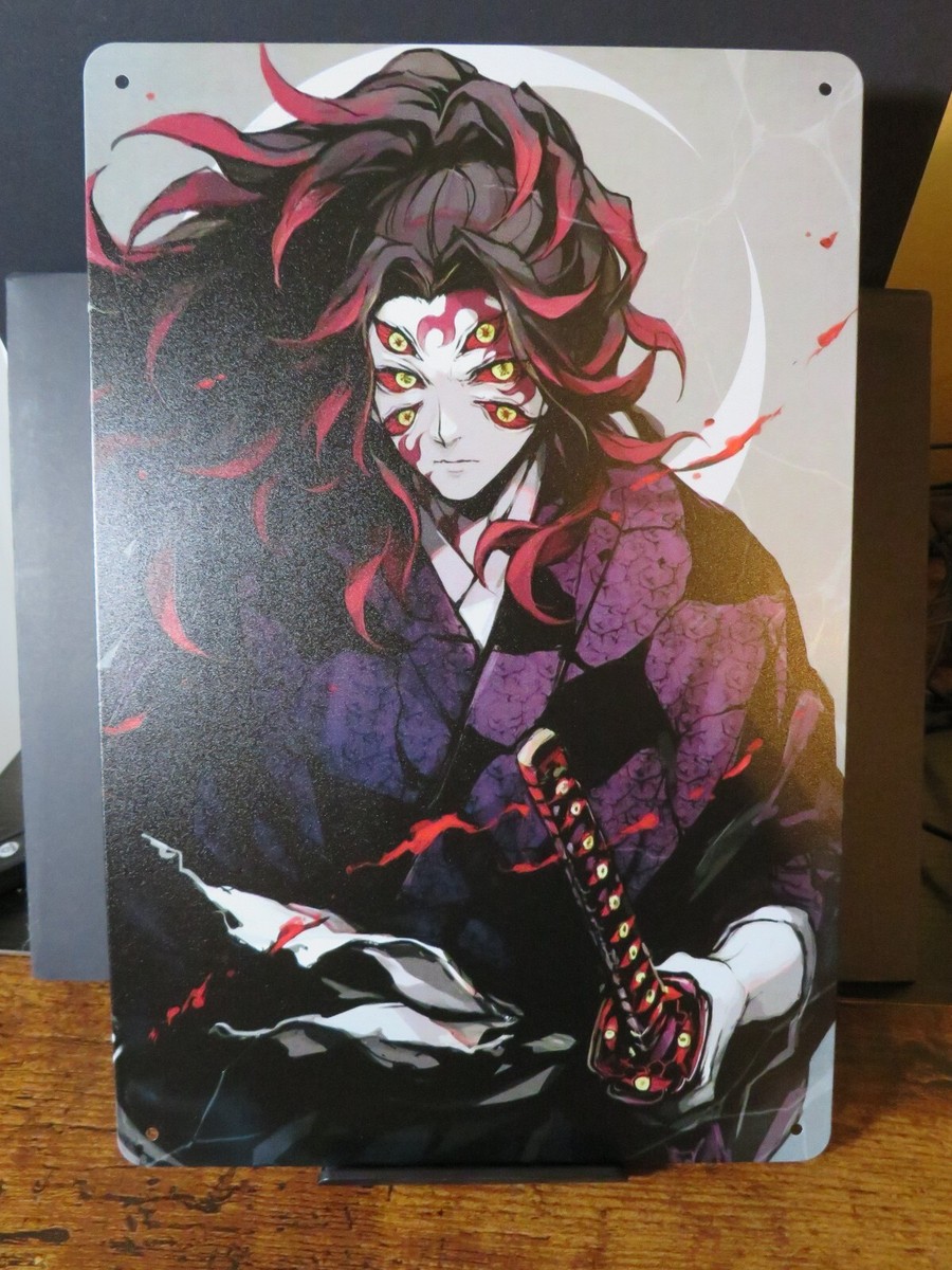 Kokushibo Upper Rank Demon Slayer Thin Metal Sign Decoration 8x12