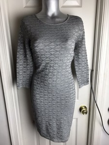 silver metallic bodycon dress