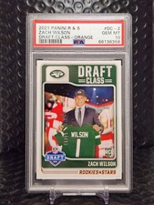 2021 Panini Rookies And Stars Zach Wilson Draft Class Orange  /99 Rookie Card