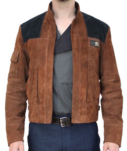 Han Solo Alden Ehrenreich Suede Jacket 