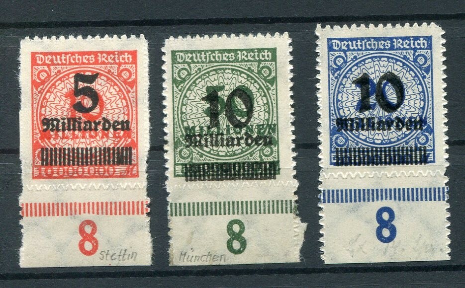 Dr-Infla 335/37B PE Parallel Issue** MNH Mint Never Hinged 100EUR (Z5343