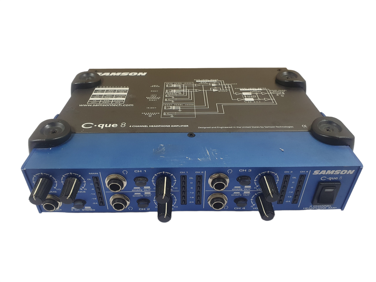 Samson C-Q8 Compact 4-Channel Headphone Amplifier no PSU