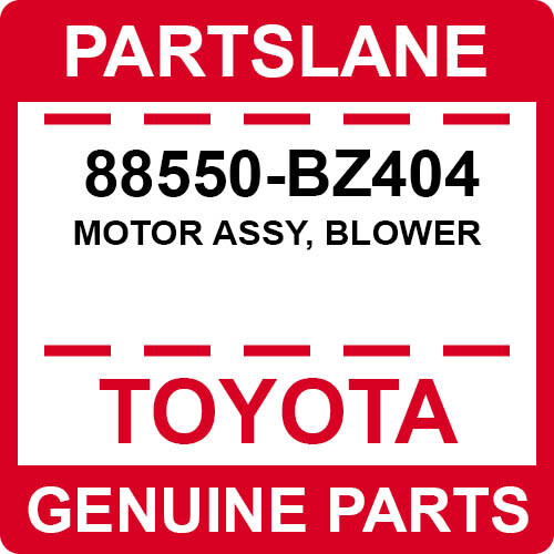 88550-BZ404 Toyota OEM Genuine MOTOR ASSY, BLOWER | eBay