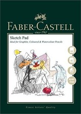 Image of UK Faber Castell Art Graphic Sketch Pad A4 160 GSM Pad Of 40 Sheets This Fabe U