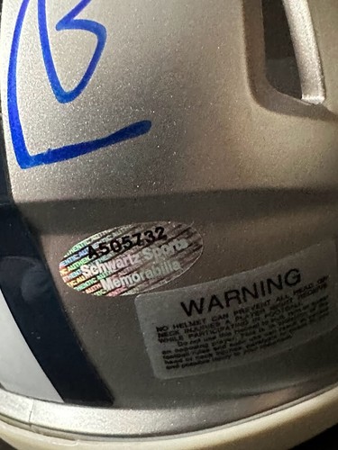 Randy White HOF 94 Signed Dallas Cowboys Speed Mini Helmet (Schwartz) - Picture 7 of 8
