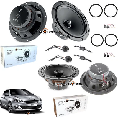 FOCAL EVOTUNING - NO HERTZ Kit 6 Casse Altoparlanti FOCAL Auditor 165 Ant/Post per Peugeot 308 II dal 2013