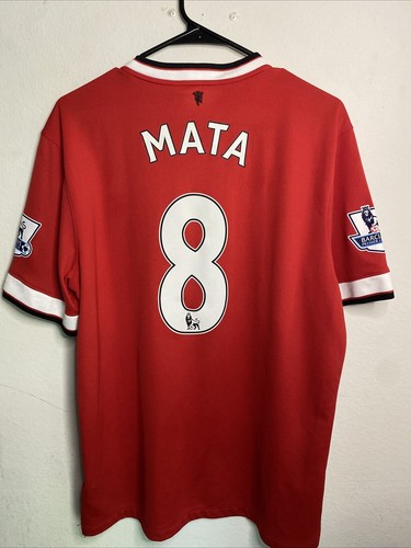 Manchester United 2014/15 Home Jersey Nike Juan Mata #8 Size. Large - Picture 2 of 7