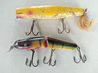 Lucky Strike Vintage Topwater Fishing Lure and 1 unknown Lot of 2 for Freshwater — photo 1