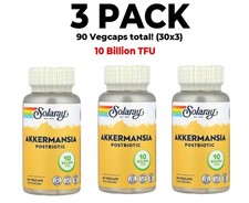 Akkermansia Postbiotic, 3 PACK, 10 Billion TFU, 30 VegCaps each 90 total 