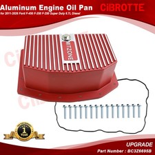 Aluminum Oil Pan For 2011-2026 Ford F-450 F-350 F-250 Super Duty 6.7l Diesel