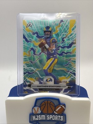 2025 Topps Resurgence Matthew Stafford Aqua Surge  #/250 Los Angeles Rams
