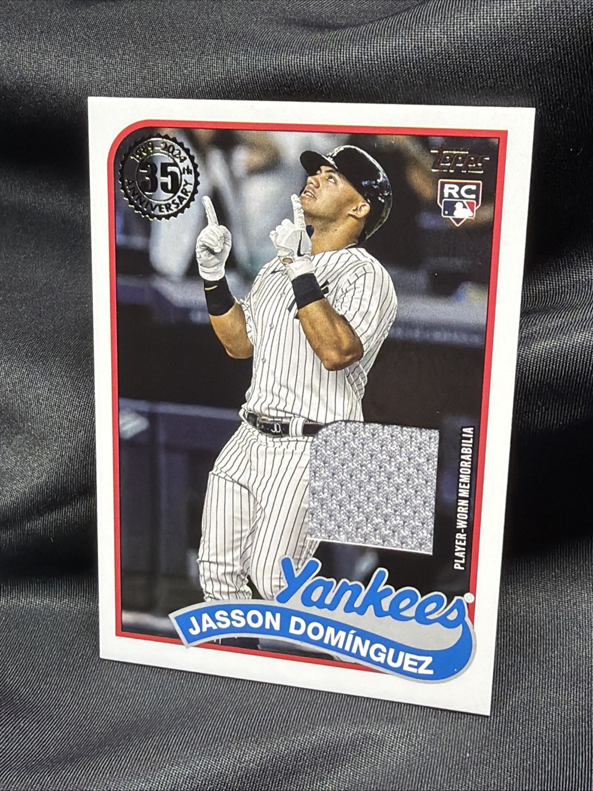 2024 Topps 🔥Jasson Dominguez 🔥1989 35th Anniversary Jersey RC #89R2-JD
