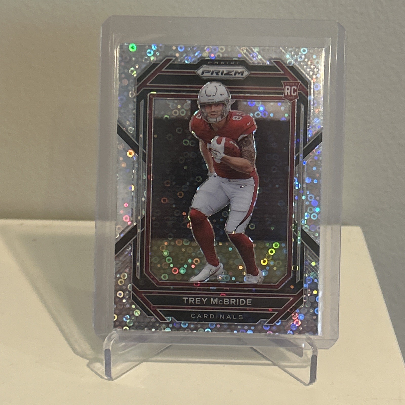2022 Panini Prizm Trey McBride Disco No Huddle Prizm RC #327 Arizona Cardinals