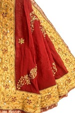 Georgette Dupatta Scarf Vintage Indian Floral Print Long Stole For Woman LD4048