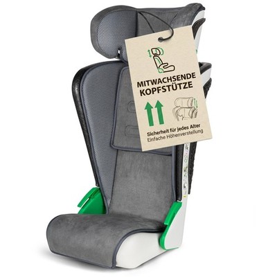 Premium Auto Kindersitz, klappbarer Kindersitz ECE R 129 geprüft anthrazit