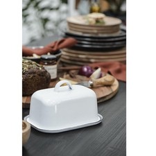 Enamel Butter Container For With Lid by Ib Laursen