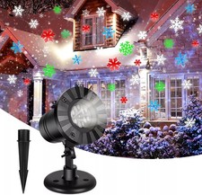 Christmas Snowflake Projector Outdoor LED Moving Snowfall Laser Light Landscape