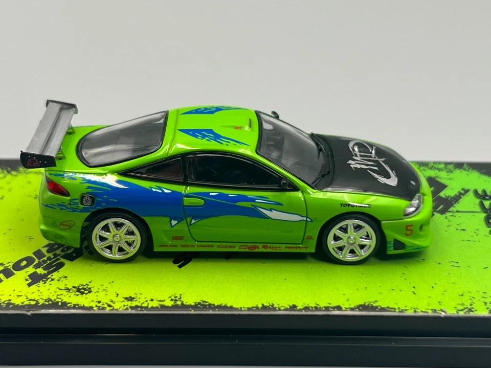 Brian's Mitsubishi Eclipse GSX The Fast and the Furious 1/64 scale with display - Image 3 of 4