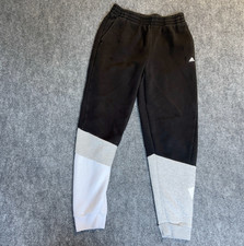 adidas Primegreen Youth XL 18/20 Black Gray Jogger Sweatpants Fleece Logo