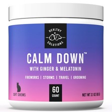 Calming Chews for Cats - Cat Calming Treats for Anxiety, Stress Relief Aid, S...