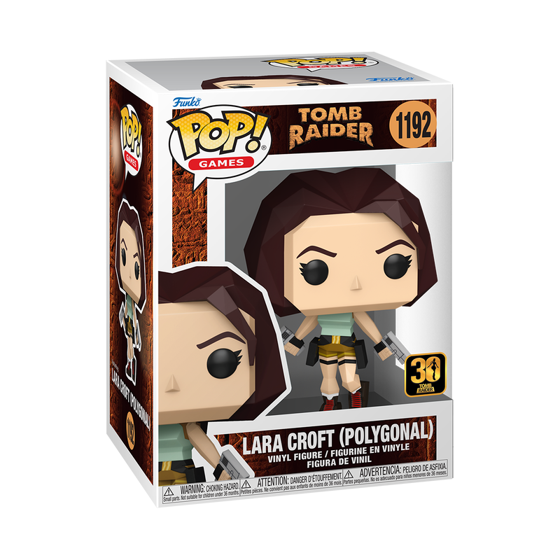 Funko Pop! Tomb Raider: 30 Years - Lara Croft (Polygon) #1192 w/ Protector - New