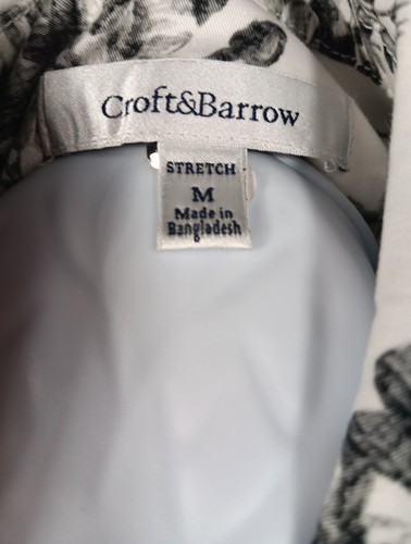 Croft & Barrow Damen-Langarmoberteil Größe M Blumenmuster weiß Freizeit Knopfleiste - Bild 15 von 15