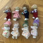 Vintage Mini Cabbage Patch Kids Clip-On Pencil Hugger Toys 1980s Lot of 8 Dolls