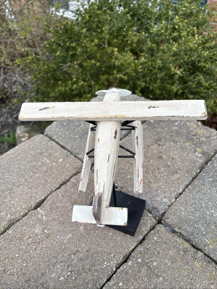 Celeiro de cerâmica vintage de madeira? Decoração de quarto infantil modelo de avião rústico - Imagem 4 de 4