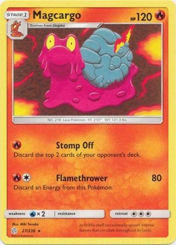 Magcargo - 27/236 - Rare - Lightly Played - Cosmic Eclipse