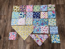 Dog Bandanas Lot of 25 Scarf Doggie Grooming Summer Styles 25 x 17 Tropical