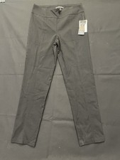 Zac  Rachel Black Dress Pants Womens Size 10 Pull On Stretch Slim Straight Fit