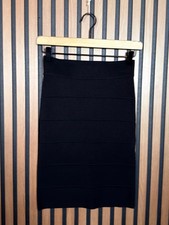 New BCBG Maxazria Skirt Small Womens Black Tiered Stretch Career Layered