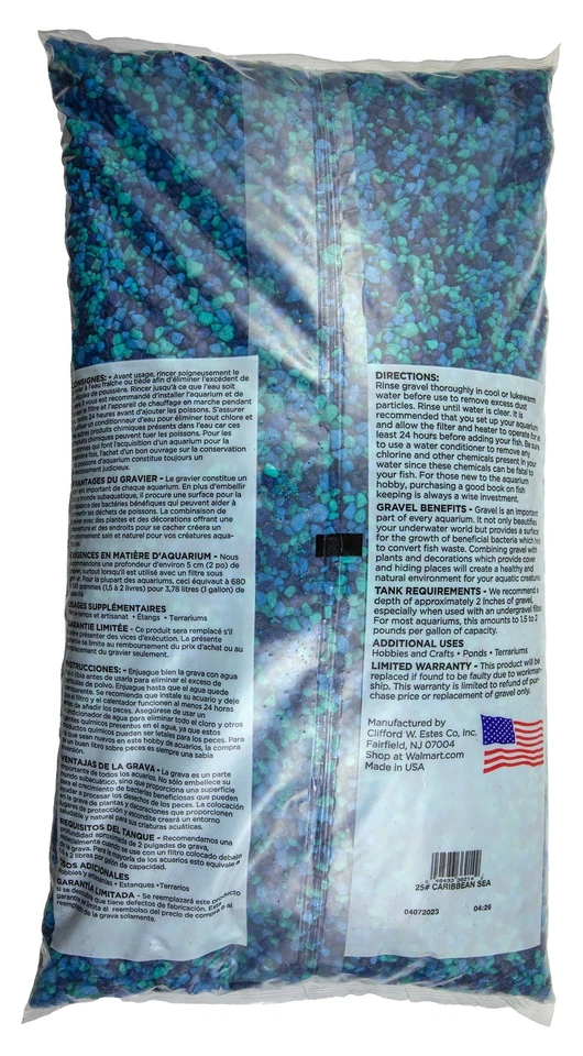 Aqua Culture Aquarium Gravel, Caribbean, 25 lb - Image 2 of 4