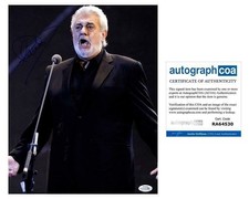 Placido Domingo Signed Autographed 11x14 Photo Opera Singer Three Tenors ACOA