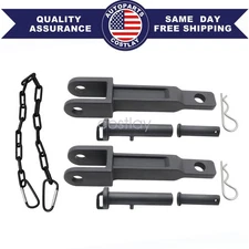 Pair A20-6013 A65-6000 For Peterbilt / Kenworth Rev A Towhooks with Tow Pins